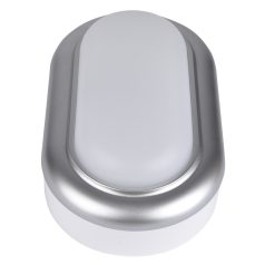   Tracon 230 V, 50 Hz, 8 W, 4000 K, 560 lm, IP54, ABS+PC, EEI=G LHLMOS8NW Műanyag házas LED hajólámpa ezüst kerettel, ovális 5997374205665