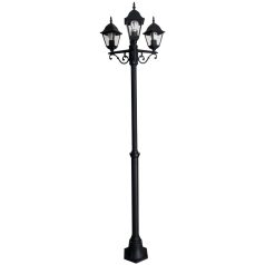   Tracon 230VAC, 50Hz, E27,max.3×60W, IP54,2,08m GARTRIE27 Kerti állólámpa, 3 ágú 5997374221030