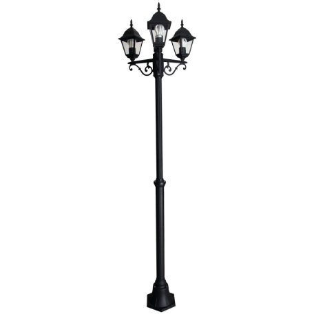Tracon 230VAC, 50Hz, E27,max.3×60W, IP54,2,08m GARTRIE27 Kerti állólámpa, 3 ágú 5997374221030