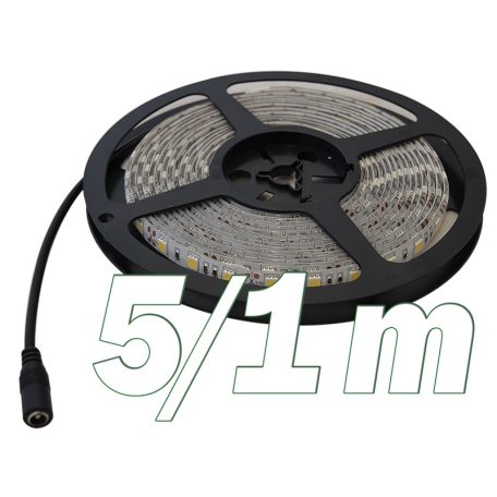 Tracon SMD5050,30LED/m,7,2W/m,320lm/m,W=10mm,4000K,IP20,EEI=G LED-SZ-72-NW LED szalag, beltéri 5997374206020