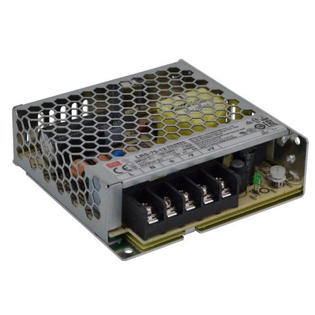 Tracon 85-264 VAC / 12 VDC, 75 W, 0-6 A LRS-75-12 Fém házas LED meghajtó szalagokhoz, szabályozható DC kimenet 5997374216616