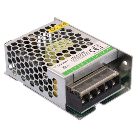 Tracon 90-264VAC/24VDC,25W,0-1,1A, IP20 LDCV-25-24 Fém házas LED meghajtó 5997374232258