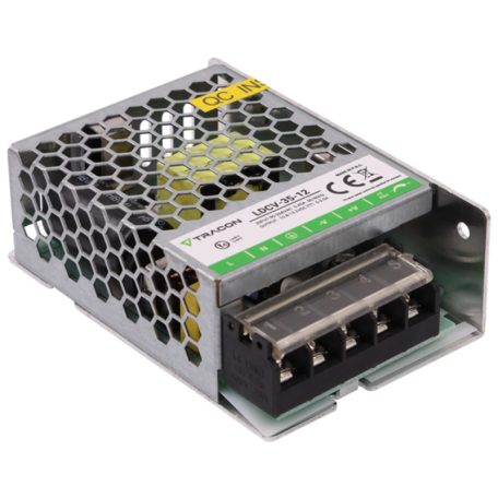 Tracon 90-264VAC/12VDC,35W,0-3A, IP20 LDCV-35-12 Fém házas LED meghajtó 5997374232289