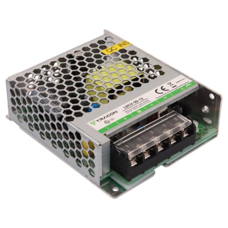 Tracon 90-264VAC/12VDC,50W,0-4,2A, IP20 LDCV-50-12 Fém házas LED meghajtó 5997374232302