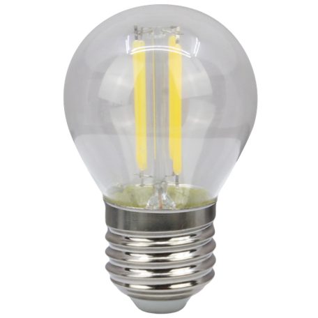 Tracon 230 VAC, E27, 4W, 470 lm, G45, 4000K, EEI=E FILG454NW COG LED gömb fényforrás, átlátszó 5997374225144