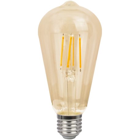 Tracon 230 VAC, E27, 8W, 800 lm, ST64, 2500K, EEI=F FILGST648W COG LED fényforrás, arany 5997374225175