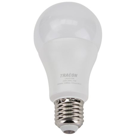 Tracon 230V,50Hz,15W,3000K,E27,1490 lm,200°,A60,SAMSUNG chip, EEI=F LAS6015W Gömb burájú LED fényforrás SAMSUNG chippel 5997374100441