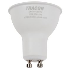   Tracon 230V,50Hz,GU10,7W,600lm,3000K,120°,SAMSUNG chip, EEI=F SMDSGU107W Műanyag házas SMD LED spot fényforrás SAMSUNG chippel 5997374219358