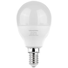   Tracon 230V,50Hz,8W,4000 K,E14,720lm,180°,G45,SAMSUNG chip, EEI=F LMGS458NW Gömb burájú LED fényforrás SAMSUNG chippel 5997374219280