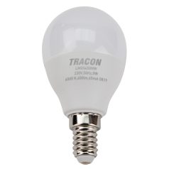   Tracon 230V,50Hz,8W,3000K,E14,710lm,180°,G45,SAMSUNG chip, EEI=F LMGS458W Gömb burájú LED fényforrás SAMSUNG chippel 5997374219297