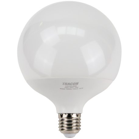 Tracon 230V,50Hz,18W,4000K,E27,1820lm,270°,G120,SAMSUNG chip, EEI=F LGS12018NW Gömb burájú LED fényforrás SAMSUNG chippel 5997374219143