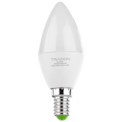   Tracon 230 V, 50 Hz, 5 W, 4000 K, E14, 380 lm, 180°, EEI=G LGY5NW Gyertya burájú LED fényforrás, tejüveg 5997374206334