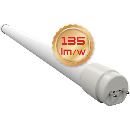 Tracon 230 V, 50 Hz, G13, 9 W, 1220 lm, 4000 K, 200°, EEI=D LT8GH609NW Üveg LED világító cső, opál burás 5997374223263