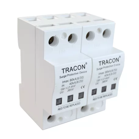 Tracon 40kA, 2P TTV-B240 Túlfeszültségvédő készülék, 2.-es típus 5997374144469