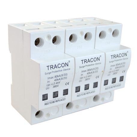 Tracon 40kA, 3P TTV-B340 Túlfeszültségvédő készülék, 2.-es típus 5997374177702