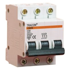   Tracon 25A, 6kA B60-25-3 Kismegszakító, 3 pólus, B karakterisztika 5997374116992