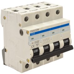   Tracon 1A, 6kA TDZ-4B-1 Kismegszakító, 4 pólus, B karakterisztika 5997374137805