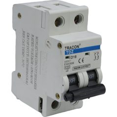   Tracon 25A, 6kA TDZ-2D-25 Kismegszakító, 2 pólus, D karakterisztika 5997374124942