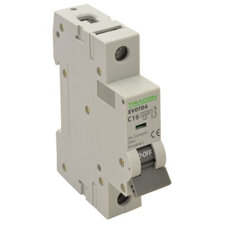 Tracon 50A, B, 1P, 10kA TDA-1B-50 Kismegszakító, 1 pólus, B karakterisztika 5997374179805