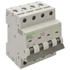   Tracon 1A, B, 4P, 10kA TDA-4B-1 Kismegszakító, 4 pólus, B karakterisztika 5997374180085