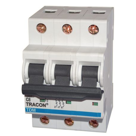 Tracon 20A, 10kA TDM-3D-20 Kismegszakító, 3 pólus, D karakterisztika 5997374149921