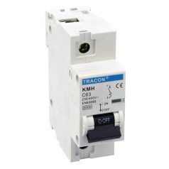   Tracon 125A, 6kA KMH-1125 Kismegszakító, nagyáramú, 1 pólus, C karakterisztika 5997374169769