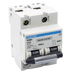   Tracon 80A, 6kA KMH-280 Kismegszakító, nagyáramú, 2 pólus, C karakterisztika 5997374131537