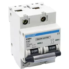   Tracon 125A, 6kA KMH-2125 Kismegszakító, nagyáramú, 2 pólus, C karakterisztika 5997374169776