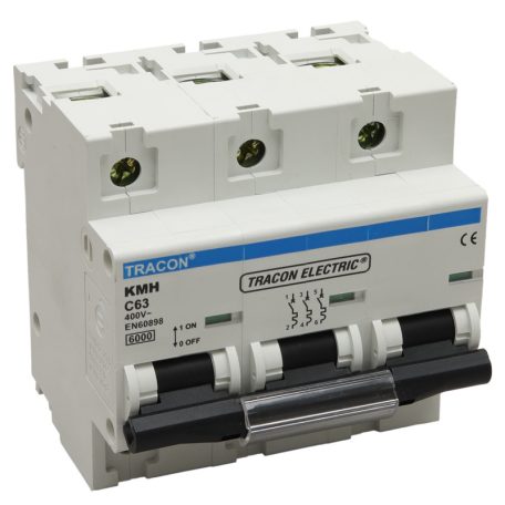 Tracon 125A, 6kA KMH-3125 Kismegszakító, nagyáramú, 3 pólus, C karakterisztika 5997374169783