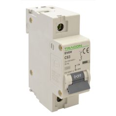   Tracon 100A, 1P,10kA EVOH1100 Kismegszakító, nagyáramú, 1 pólus, C karakterisztika 5997374209373