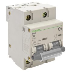   Tracon 80A, 2P,10kA EVOH280 Kismegszakító, nagyáramú, 2 pólus, C karakterisztika 5997374209403