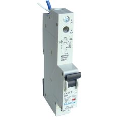   Tracon 16A, 100mA, 10kA, AC, E3 KVKV-16/10 Kombinált védőkapcsoló, 2P, 1 modul, C karakterisztika 5997374162951