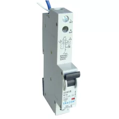   Tracon 10A, 100mA, 10kA, AC, E3 KVKVB-10/10 Kombinált védőkapcsoló, 2P, 1 modul, B karakterisztika 5997374163057