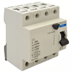  Tracon 40A, 30mA, 6kA, AC TFV4-40030 Áram-védőkapcsoló, 4 pólusú 5997374138789
