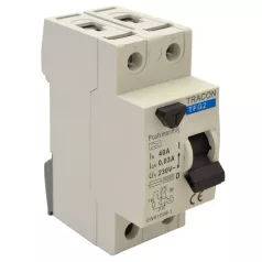   Tracon 63A, 300mA, 6kA, A / AC TFG2-63300 Áram-védőkapcsoló, 2 pólusú 5997374138505