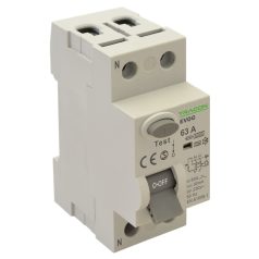   Tracon 63A, 30mA, 6kA, A EVOG2P6303 Áram-védőkapcsoló, 2 pólusú 5997374209847