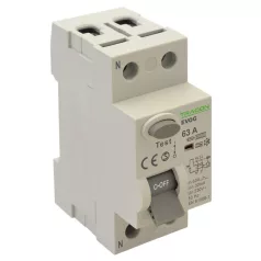   Tracon 80A, 100mA, 6kA, A EVOG2P801 Áram-védőkapcsoló, 2 pólusú 5997374209908