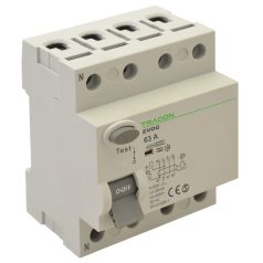   Tracon 25A, 30mA, 6kA, A EVOG4P2503 Áram-védőkapcsoló, 4 pólusú 5997374209960