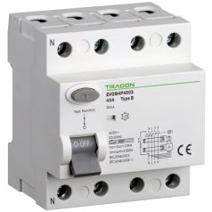  Tracon 16A, 300mA, 10kA, B EVOB4P163 Áram-védőkapcsoló, 4 pólusú 5997374214339