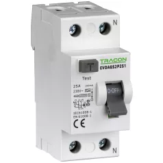   Tracon 80A, 300mA, 10kA, A/S EVOAGS2P803 Áram-védőkapcsoló, 2 pólusú 5997374230124
