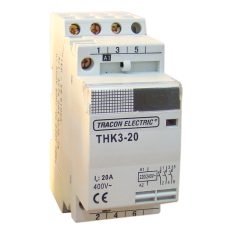   Tracon 230V, 50Hz, 2P, 2×NO, 32/12A, 24V AC THK2-32-24 Installációs kontaktor 5997374170567