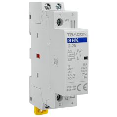   Tracon 230V AC, 50Hz, 1 Mod, 2×NO AC1/AC7a, 25A SHK2-25 Installációs kontaktor 5997374214452
