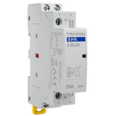   Tracon 24V AC, 50Hz, 1 Mod, 2×NO, AC1/AC7a, 25A SHK2-25-24 Installációs kontaktor 5997374214469