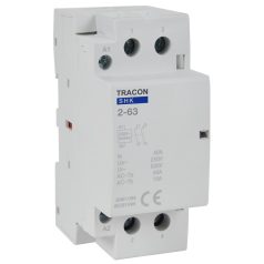   Tracon 230V AC, 50Hz, 2 Mod, 2×NO, AC1/AC7a, 63A SHK2-63 Installációs kontaktor 5997374214520