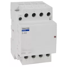   Tracon 230V AC, 50Hz, 3 Mod, 3×NO, AC1/AC7a, 63A SHK3-63 Installációs kontaktor 5997374214575