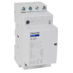   Tracon 230V AC, 50Hz, 2 Mod, 4×NO, AC1/AC7a, 25A SHK4-25 Installációs kontaktor 5997374214582
