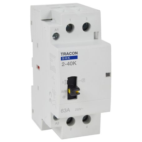 Tracon 230V AC, 50Hz, 2 Mod, 2×NO, AC1/AC7a, 40A SHK2-40K Installációs kontaktor 5997374214506