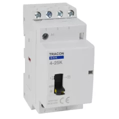   Tracon 230V AC, 50Hz, 2 Mod, 4×NO, AC1/AC7a, 25A SHK4-25K Installációs kontaktor 5997374214599