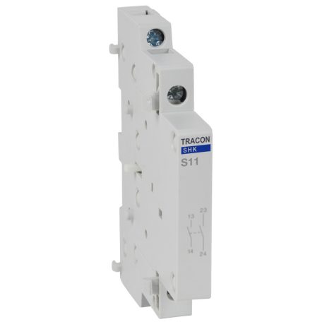 Tracon 0,5 Mod, 1NO+1NC, AC12 (230V) 5A SHK-S11 Segédérintkező SHK kontaktorhoz 5997374214674