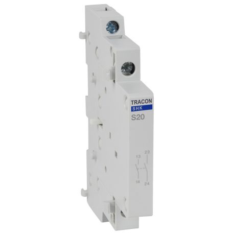 Tracon 0,5 Mod, 2NO, AC12 (230V) 5A SHK-S20 Segédérintkező SHK kontaktorhoz 5997374214681